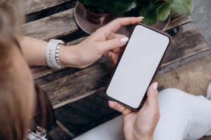 Phone,With,White,Blank